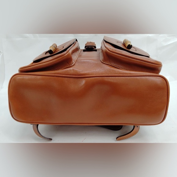 Gucci Vintage Rucksack 1990’s Backpack Bamboo Tophandle - Picture 4 of 8